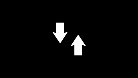 Abstract double arrow icon with up and down animated on background Stock Footage 263695749