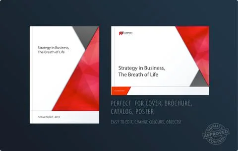 Abstract double-page brochure material design style with colourful layers for イラスト素材
