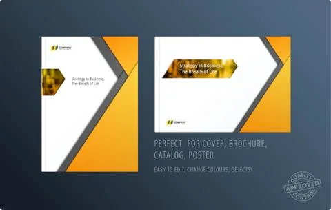 Abstract double-page brochure material design style with colourful layers for イラスト素材