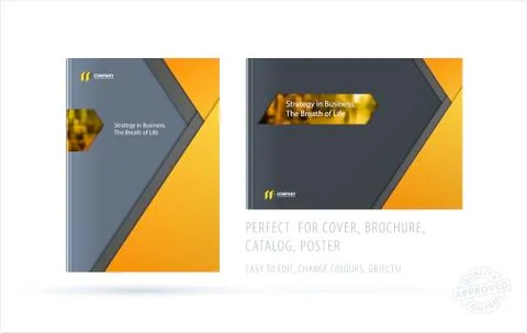 Abstract double-page brochure material design style with colourful layers for イラスト素材