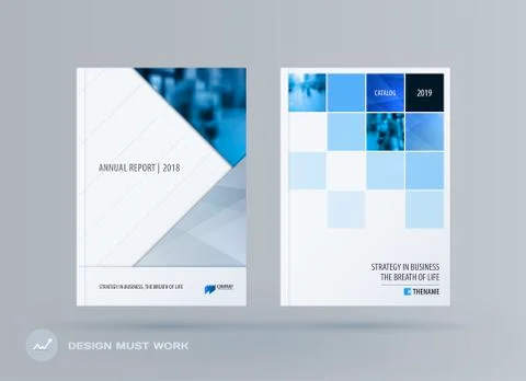 Abstract double-page brochure material design style with colourful layers for Stock Illustration