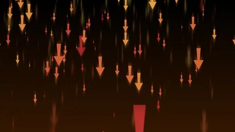 Abstract Downward Arrows Animation on Dark Background, Creating a sense of .. Stock Footage 308754298