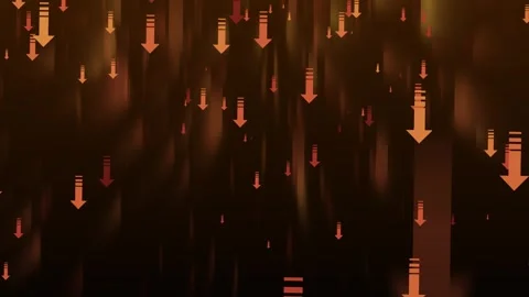 Abstract Downward Arrows Animation on Dark Background, Abstract background .. Stock Footage 308970551