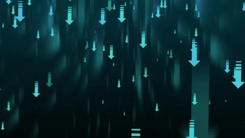 Abstract Downward Arrows Animation on Dark Background, Abstract background .. Stock Footage 308970659