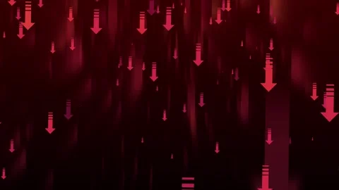Abstract Downward Arrows Animation on Dark Background, Abstract background .. Stock Footage 308970699