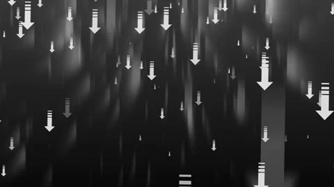 Abstract Downward Arrows Animation on Dark Background, Abstract background .. Stock Footage 308970728