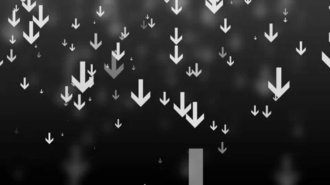 Abstract Downward Arrows on Dark Background, Abstract background with downw.. Stock Footage 308885006