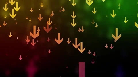 Abstract Downward Arrows on Dark Background, Abstract background with downw.. Stock Footage 308885022