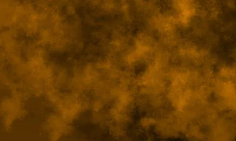 Abstract Dramatic Vapor Background With Dark Orange Mist Effect Stock Photos