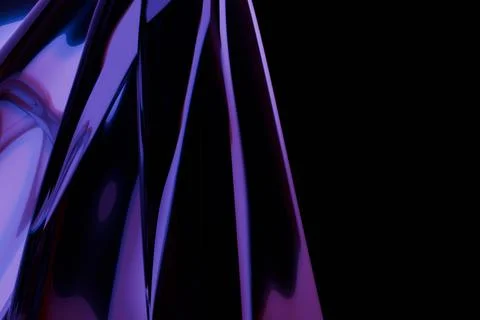 Abstract draped fabric in deep purple and violet hues Stock Illustration
