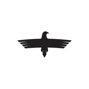 Abstract drawing Eagle. Vector symbol Stock Illustration