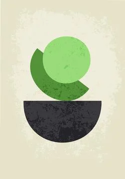 Abstract drawing of geometric shapes Stock Illustration