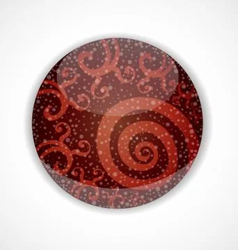 Abstract drawing in glass. Stock Illustration