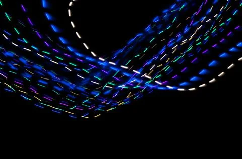 Abstract drawing with light . Stock Photos