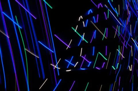 Abstract drawing with light . Stock Photos