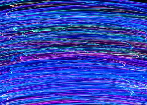 Abstract drawing with light . Stock Photos