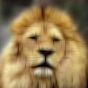 Abstract drawing of lion Stock Illustration
