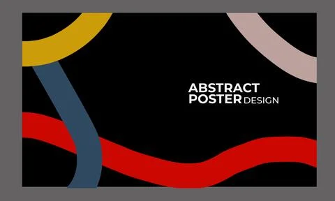 ABSTRACT DRAWING POSTER DESIGN Stock Illustration