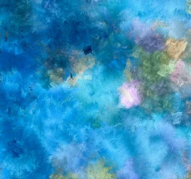 Abstract drawing texture with chaotic real paint brush strokes. Wall fine art Stock Illustration