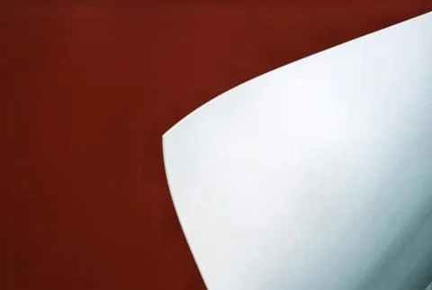 Abstract drawing, white back side of a red leaf Stock Photos