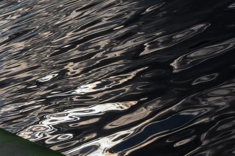 Abstract drawings of reflections of waves on the surface of the water Stock Photos