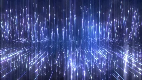 Abstract dreamy particle light ray fluid dynamic background material Stock Footage 334035037