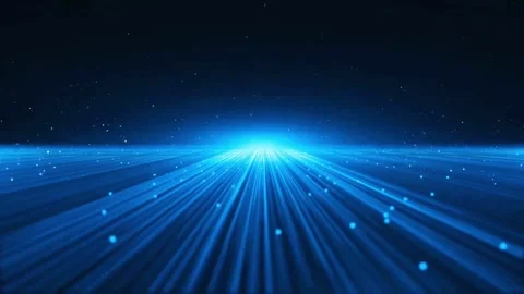 Abstract dreamy particle light ray fluid dynamic background material Stock Footage 334035057