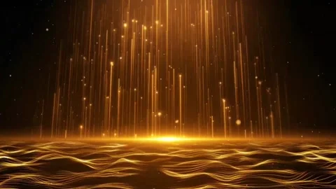 Abstract dreamy particle light ray fluid dynamic background material Video stock 334035062