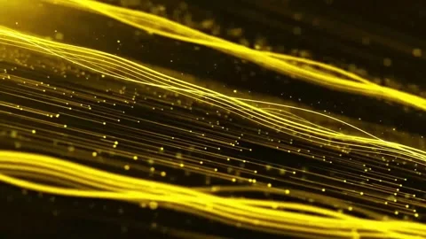 Abstract dreamy particle light ray fluid dynamic background material Stock Footage 334035087