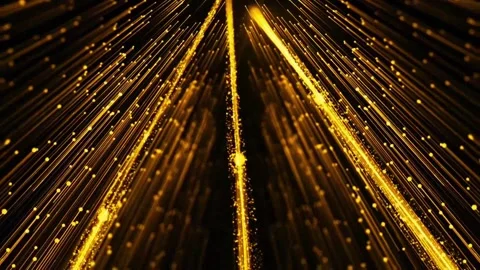 Abstract dreamy particle light ray fluid dynamic background material Stock Footage 334035092