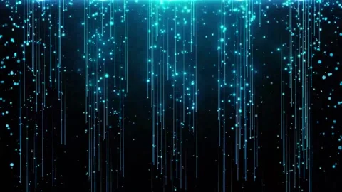Abstract dreamy particle light ray fluid dynamic background material Video stock 334035111