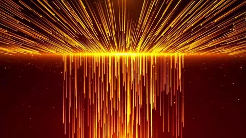 Abstract dreamy particle light ray fluid dynamic background material Stock Footage 334035115