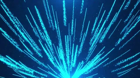 Abstract dreamy particle light ray fluid dynamic background material Video stock 334035120