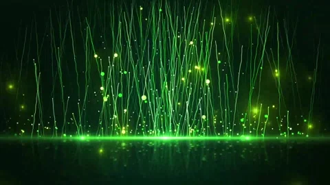 Abstract dreamy particle light ray fluid dynamic background material Stock Footage 334035138