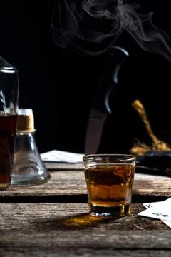 Abstract drinking scene Stock Photos