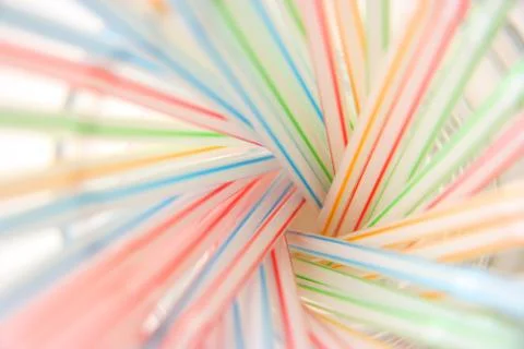 Abstract drinking straws Stock Photos