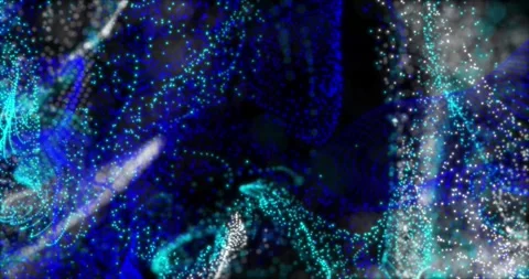 An abstract drop of paint slowly moves in a viscous liquid1 Stock Footage 327067609