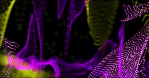 An abstract drop of paint slowly moves in a viscous liquid4 Stock Footage 327067621