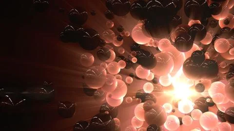 Abstract droplet particles Stock Illustration