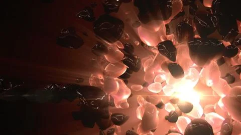 Abstract droplet particles Illustrazione stock