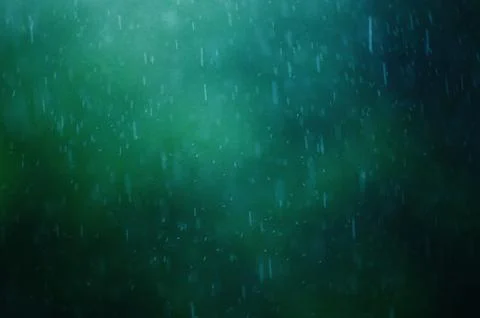 Abstract drops on the green background Foto stock