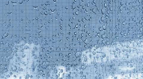 Abstract drops of water on a flat surface. Stock Illustration