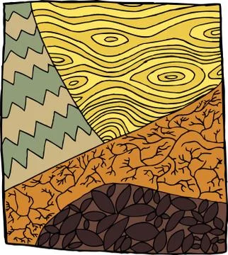 Abstract Drought Illustration Stock Illustration