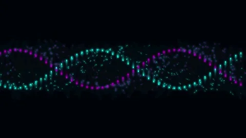 Abstract Dual Chromatic Pulse Seamless Motion Loop Stock Footage 341860750