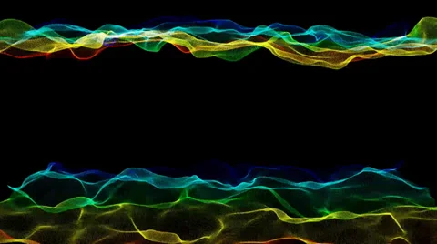 Abstract Dual Wave Background Stock Footage 30109792