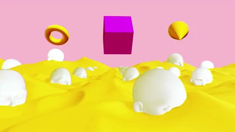 Abstract Dune Head Background Vídeos de archivo 221180342