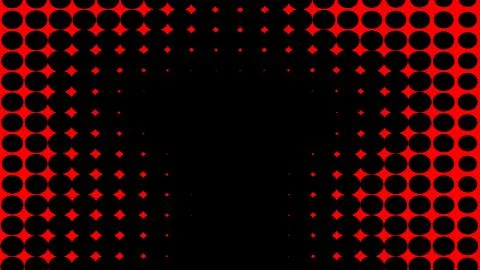 Abstract duotone background . Hypnosis red halftone psychedelic art . Design  Stock Illustration