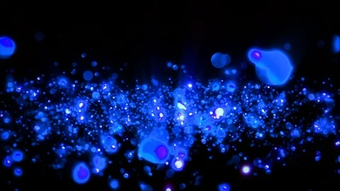 Abstract dust animated on black background Stock Footage 89895342