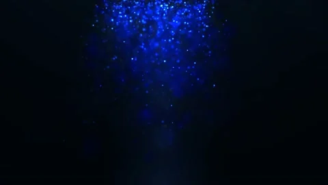 Abstract Dust Particles on Blue Backgrou... | Stock Video | Pond5