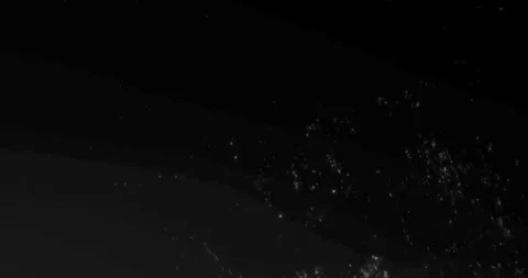 Abstract dust particles movement on dark back background Stockbeeldmateriaal 327655568